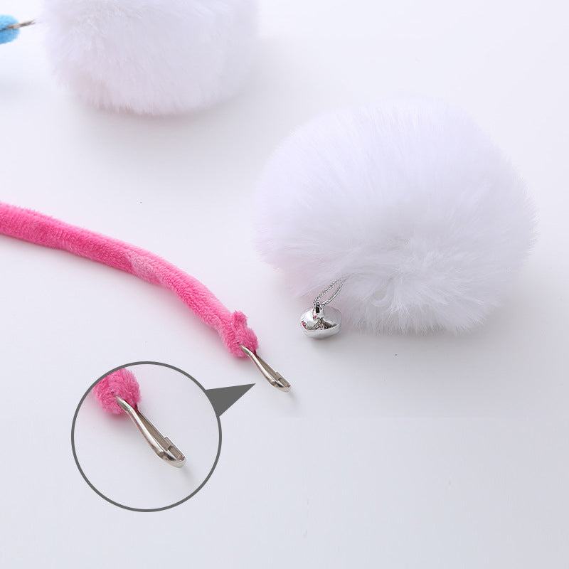 😸 Hanging Spring Plush Ball Cat Toy ❤