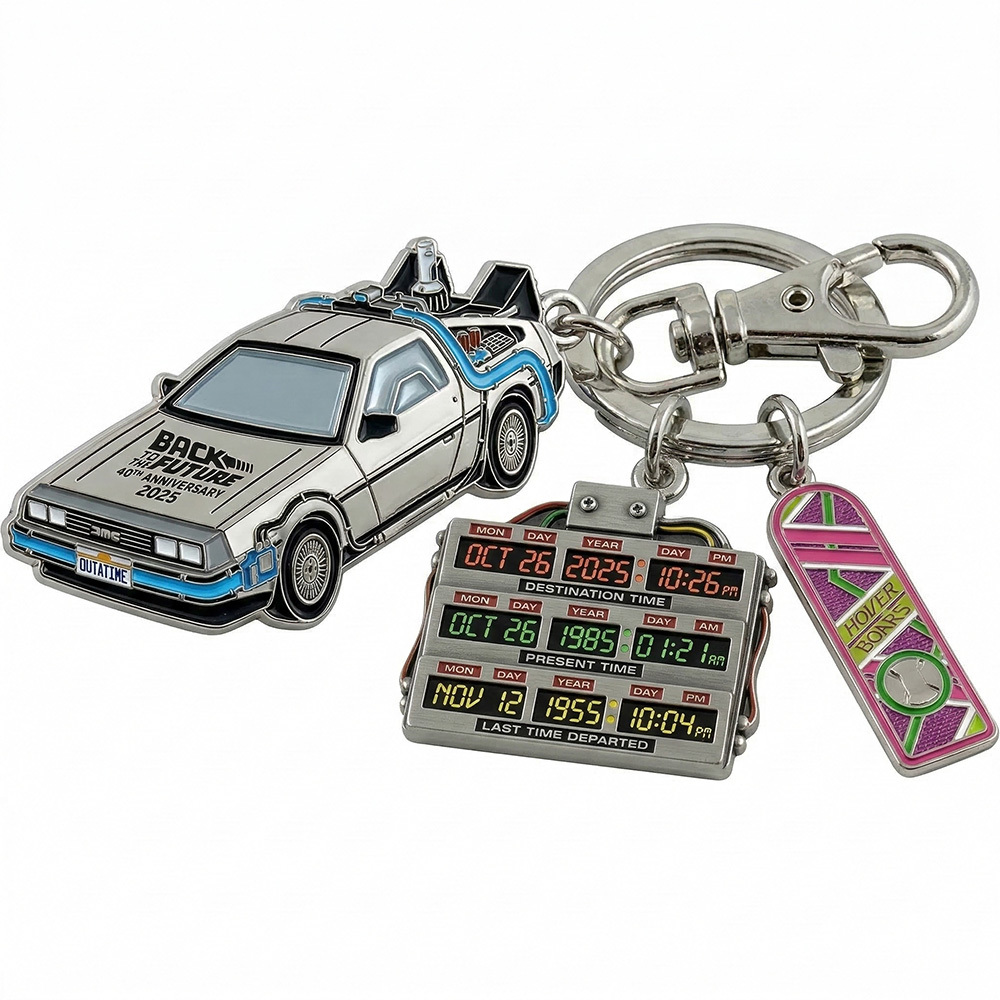 Back to the Future 40th Anniversary Keychain
