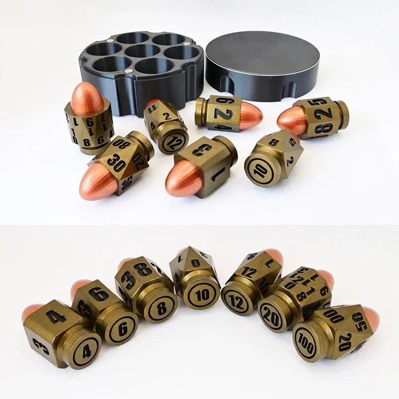 Bullet Shaped Polyhedral Dice Set🎲 (7 PCS)