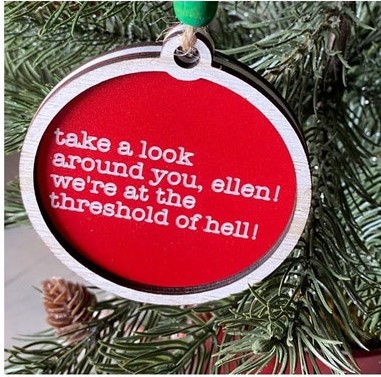 🤪Funny Words Christmas Tree🎄 Hanging Decoration