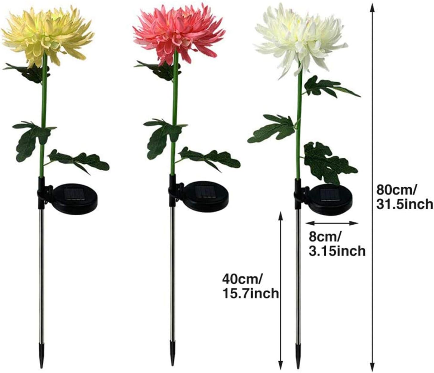 (🔥SUMMER HOT SALE NOW 50% OFF) - Chrysanthemum Solar Garden Stake