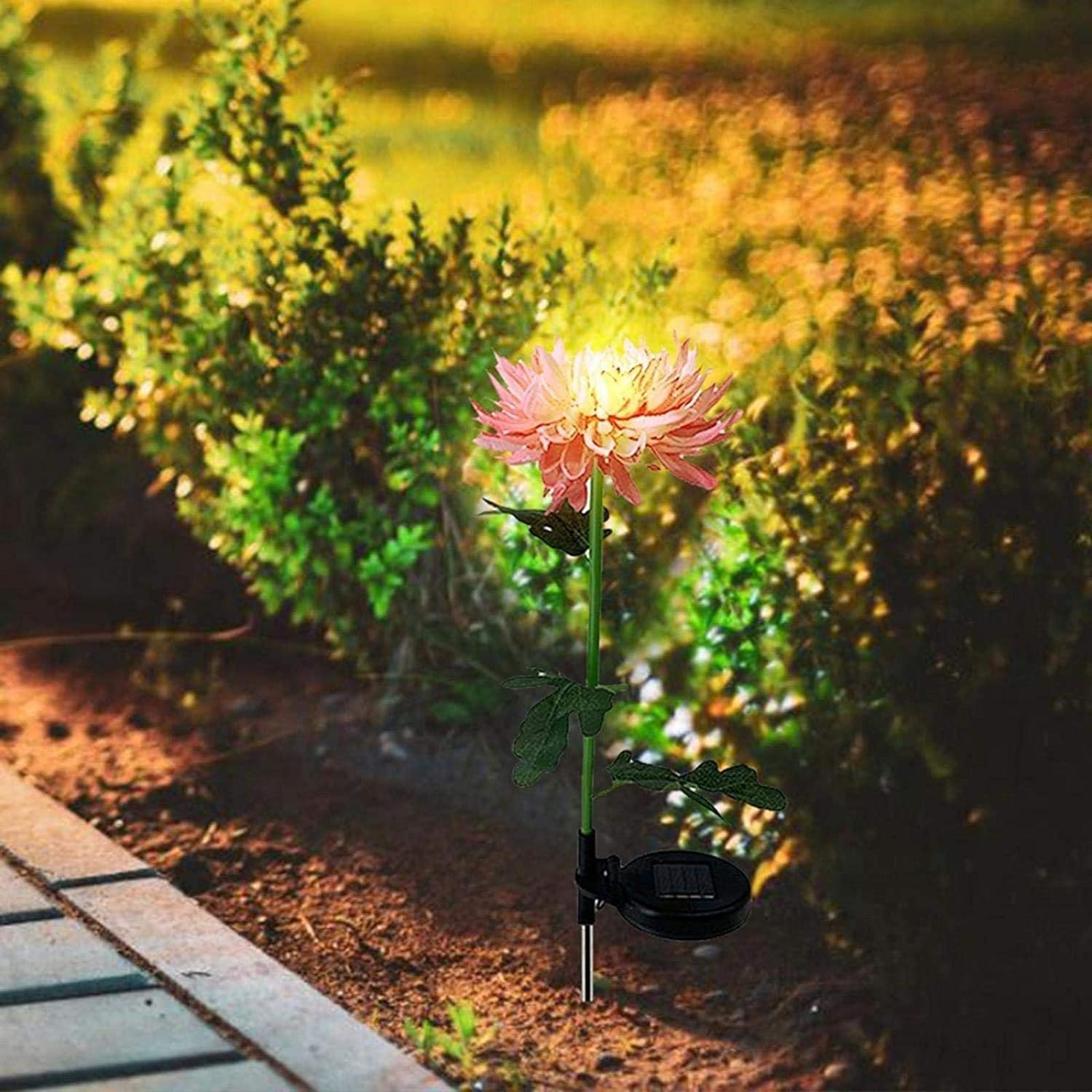 (🔥SUMMER HOT SALE NOW 50% OFF) - Chrysanthemum Solar Garden Stake