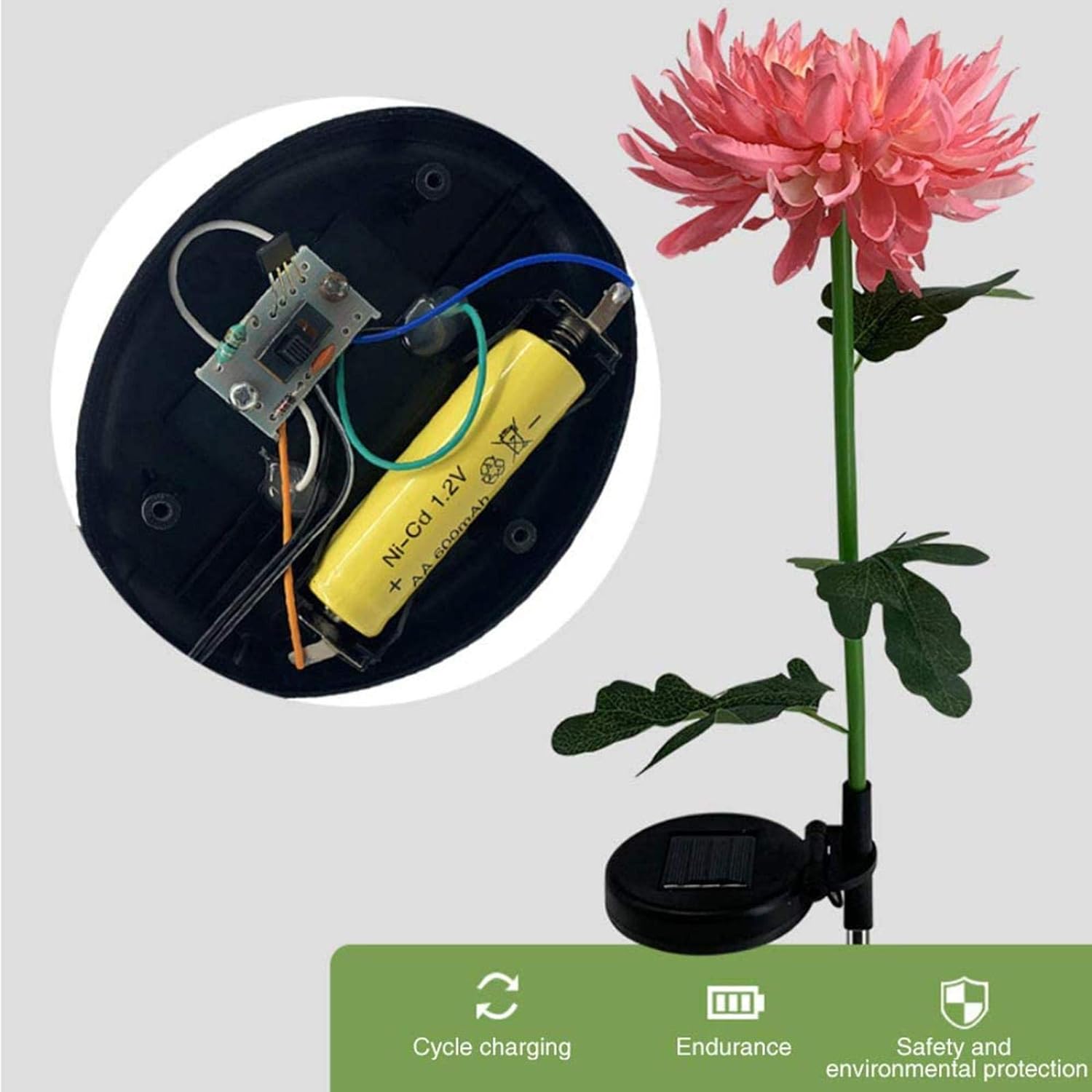 (🔥SUMMER HOT SALE NOW 50% OFF) - Chrysanthemum Solar Garden Stake