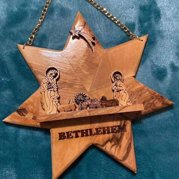 🔥LAST DAY SALE 49% OFF-Handmade Wood Nativity Star