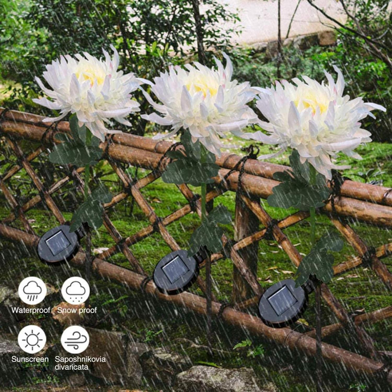 (🔥SUMMER HOT SALE NOW 50% OFF) - Chrysanthemum Solar Garden Stake
