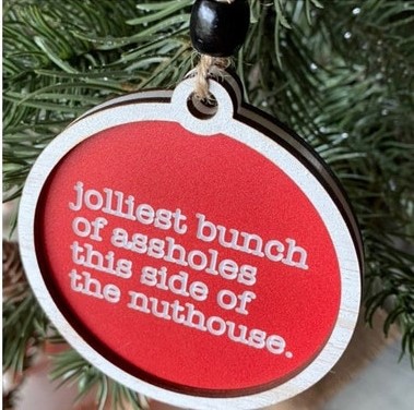 🤪Funny Words Christmas Tree🎄 Hanging Decoration