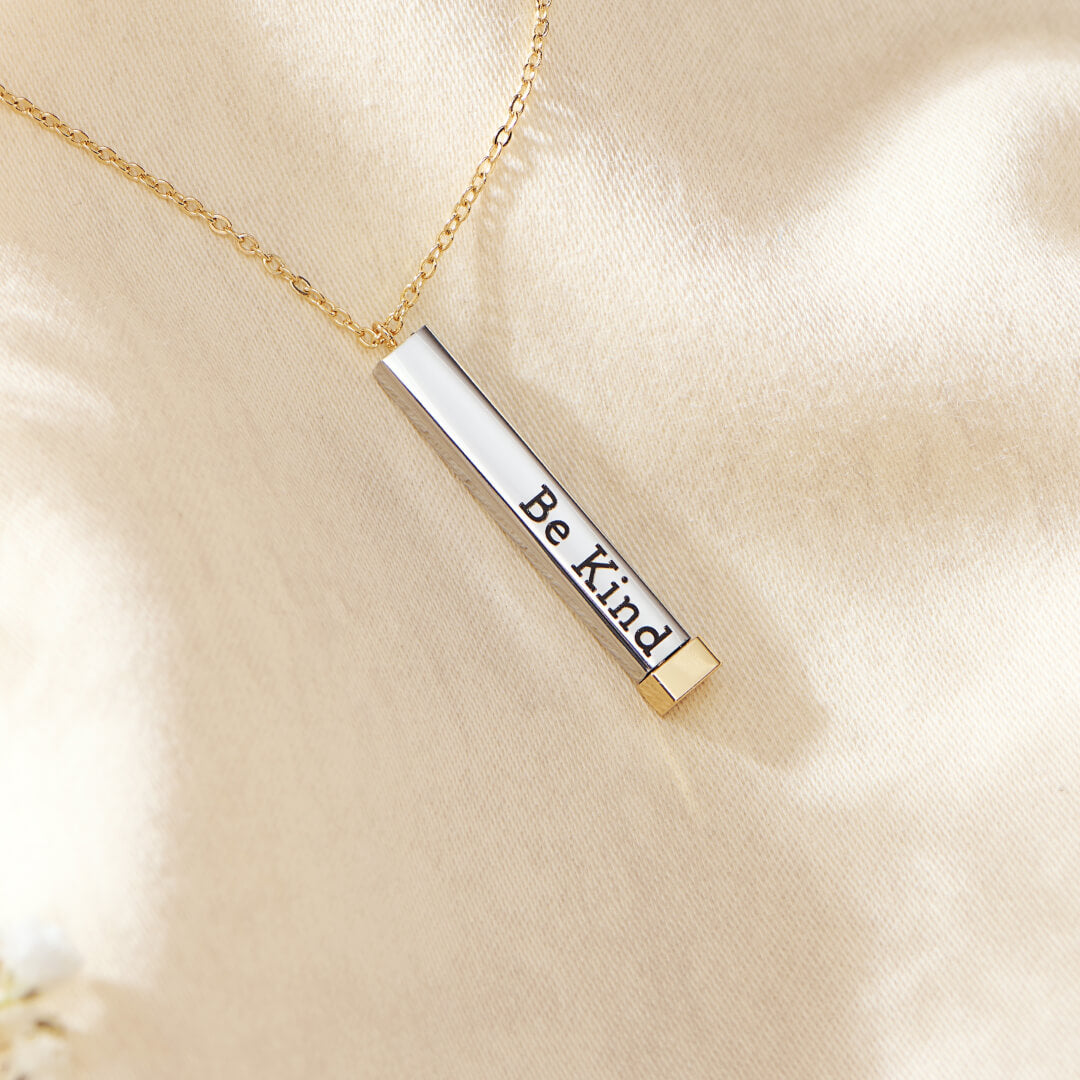 Be Kind...of a bi♡ch - Hidden Message Necklace