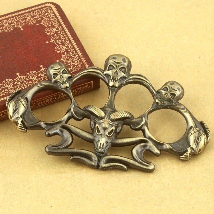 Cannibal Corpse Skull Brass Knuckles Paperweight