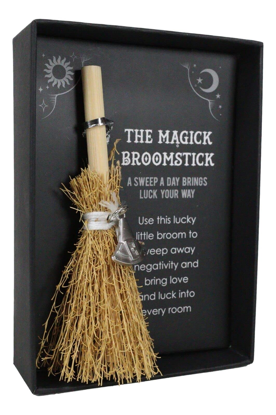 🧹WITCH HAT MINI MAGICK BROOMSTICK🧙‍♀️