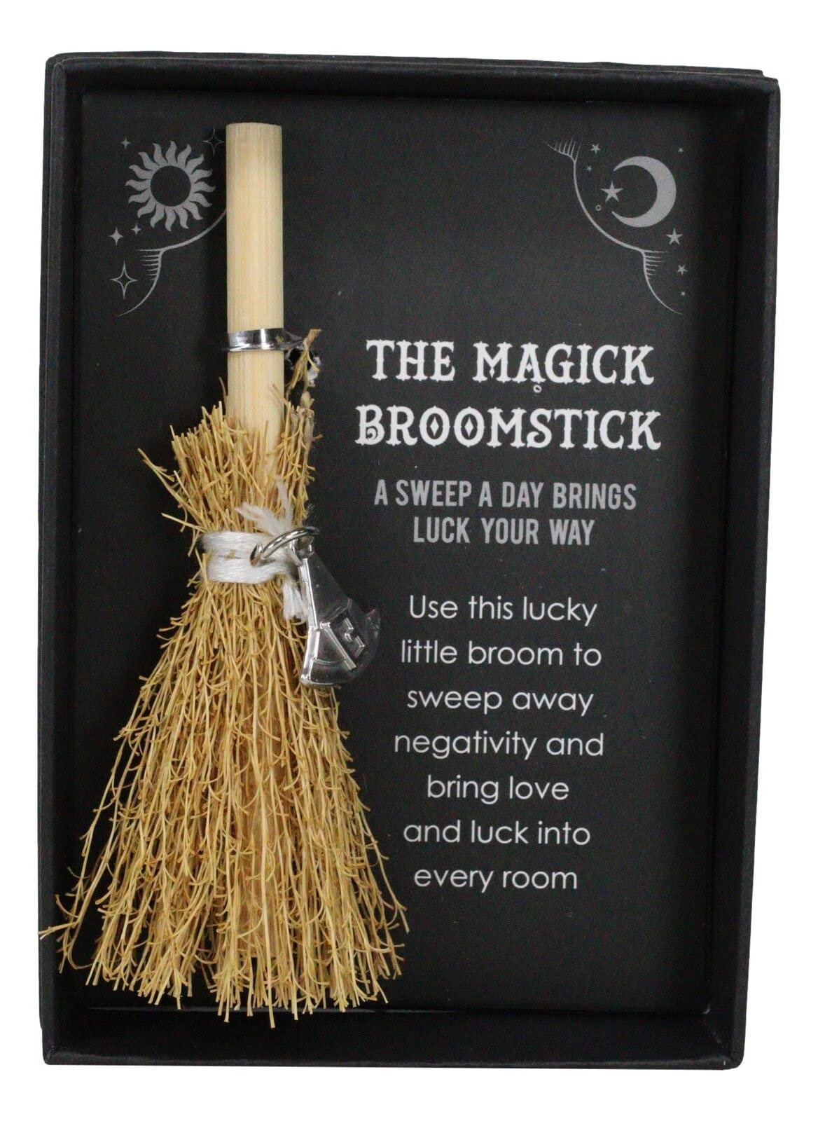 🧹WITCH HAT MINI MAGICK BROOMSTICK🧙‍♀️