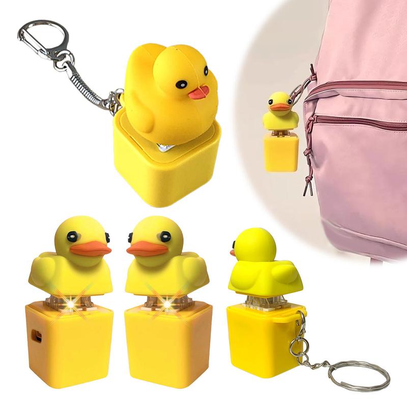 Funny Quacking Duck Hat Keychain