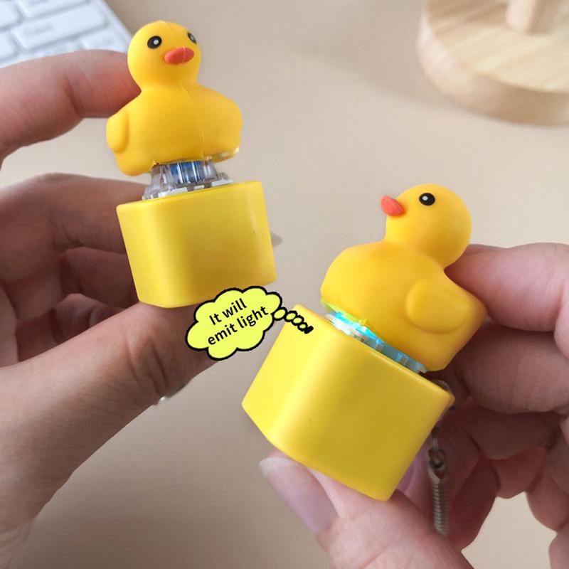 Funny Quacking Duck Hat Keychain