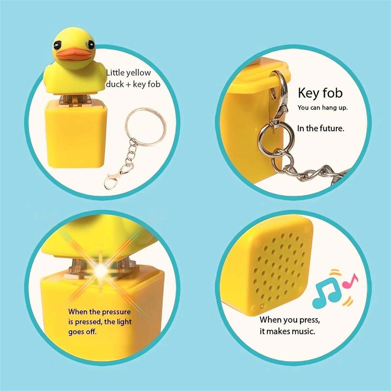 Funny Quacking Duck Hat Keychain