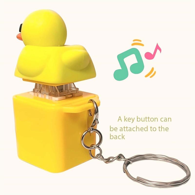 Funny Quacking Duck Hat Keychain