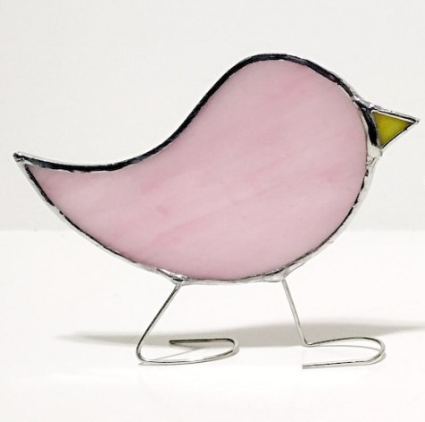 🌞 Stained Glass Standing Bird Suncatcher 🐦