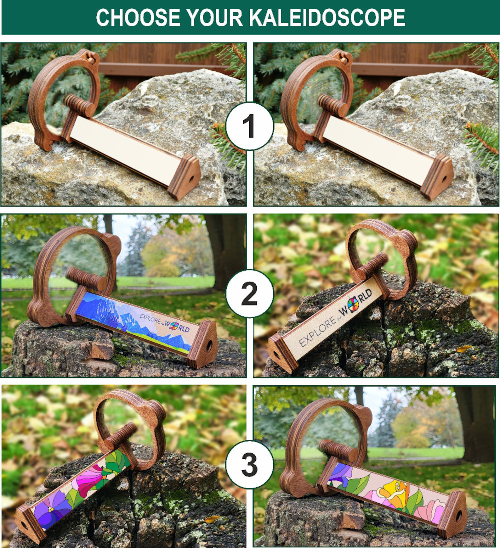 Wooden DIY Kaleidoscope Kit