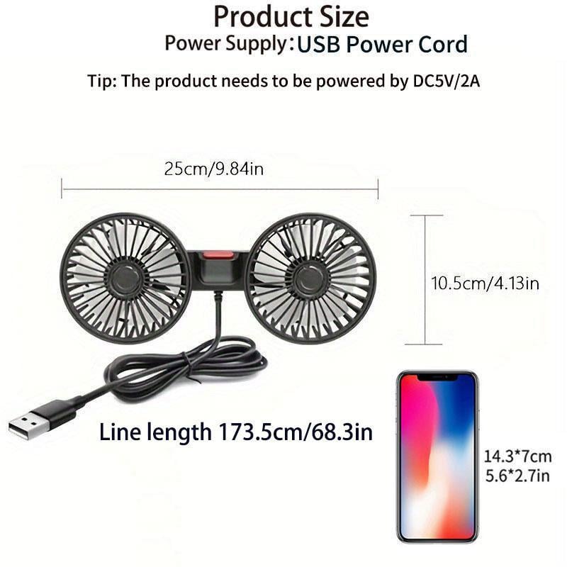 🎁Last Day Promotion 49% OFF🎁Adjustable Car Backseat Fan