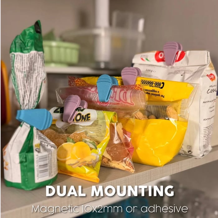 Bloom Clip Magnetic Flower Bag Clips - Cute 3D Printed Snack Sealer for Kitchen Organization