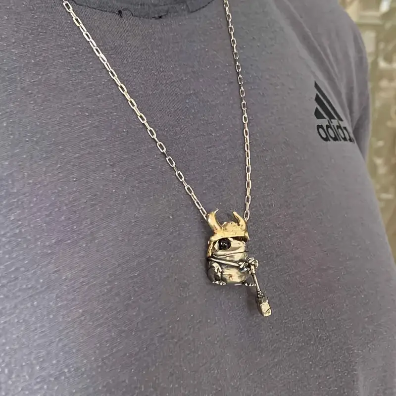 Frog Warrior Necklace