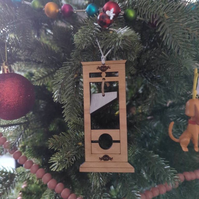 Guillotine Christmas Ornament A Darkly Delightful Holiday Gift For the Unconventional