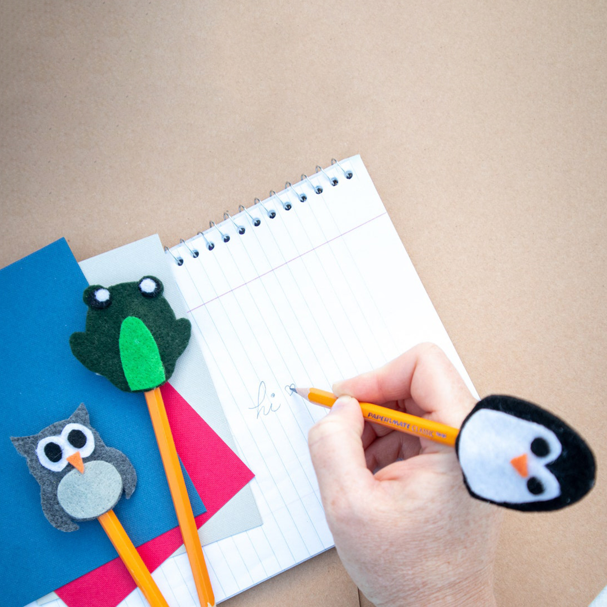 Felt Animal Pencil Topper Patterns