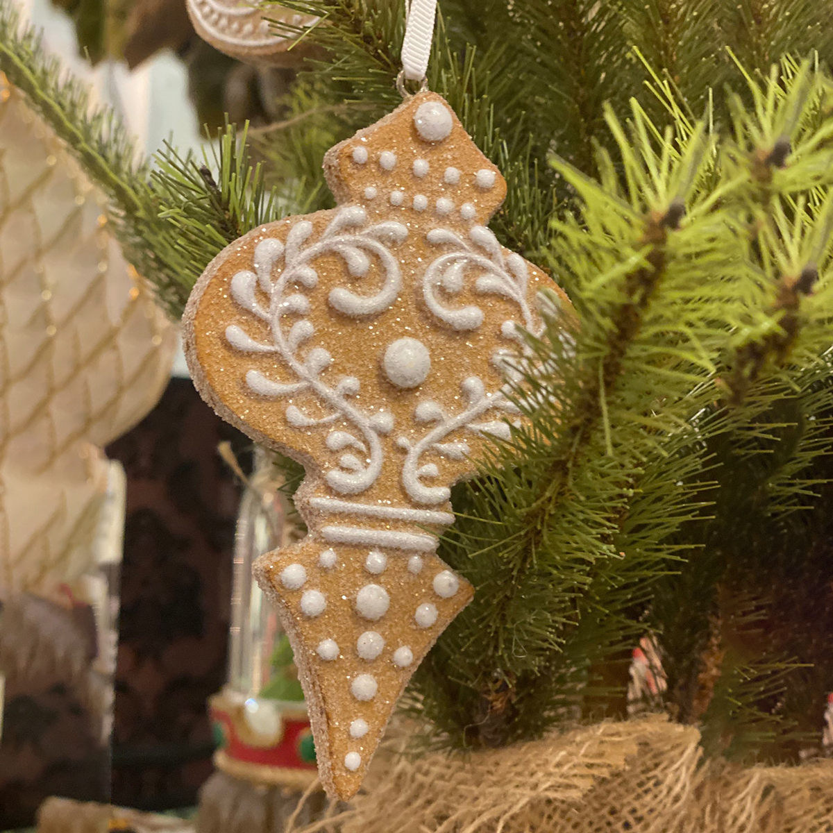 Gingerbread Style Christmas Tree Ornament