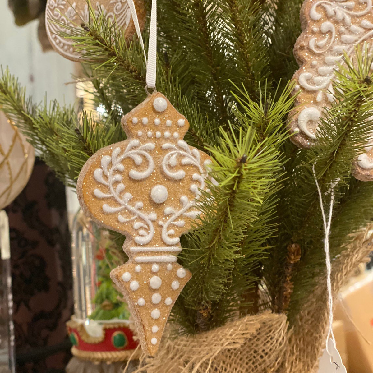Gingerbread Style Christmas Tree Ornament