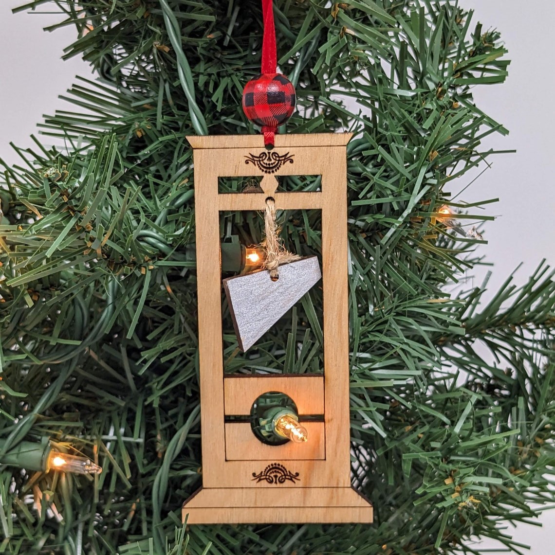 Guillotine Christmas Ornament A Darkly Delightful Holiday Gift For the Unconventional