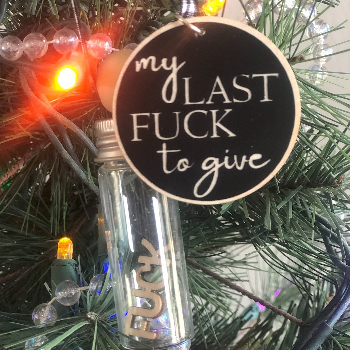 Last Fuck ornament | Coworker Gift | Gag Gift Ornament | Unique gift