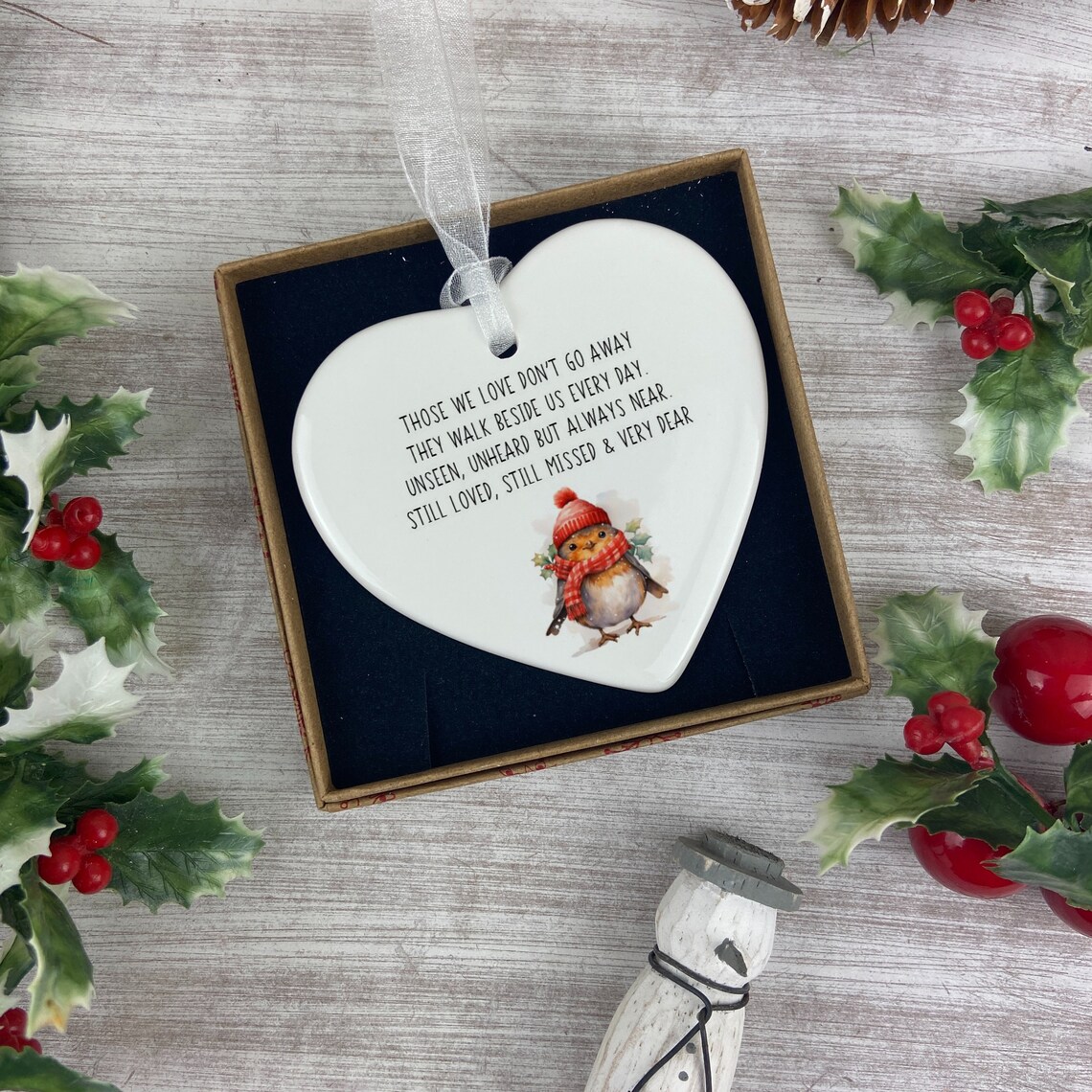 Christmas Ceramic Ornament, Those We Love, Remembrance Christmas Gift