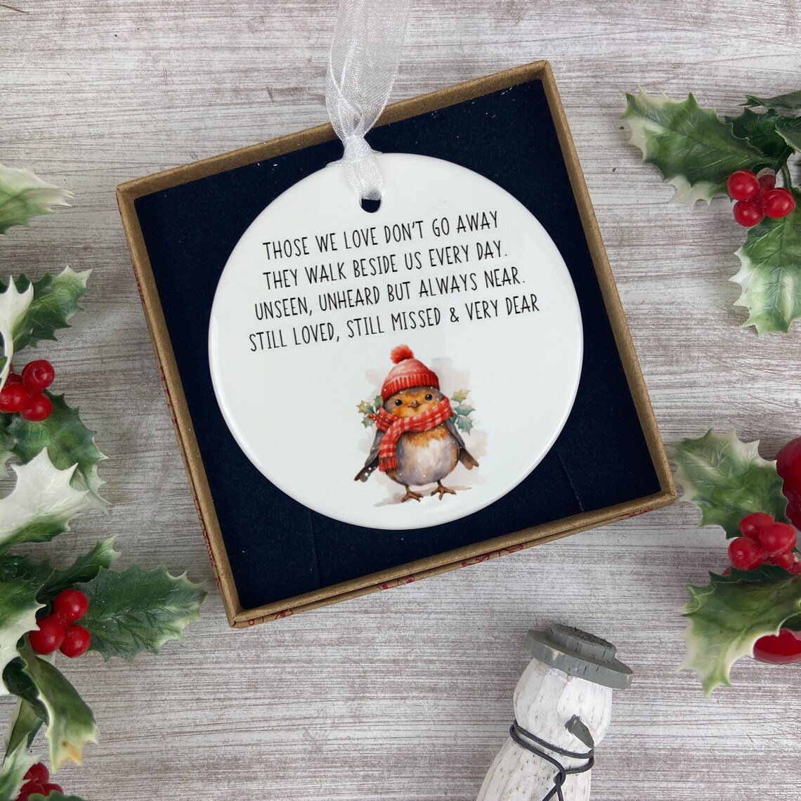 Christmas Ceramic Ornament, Those We Love, Remembrance Christmas Gift