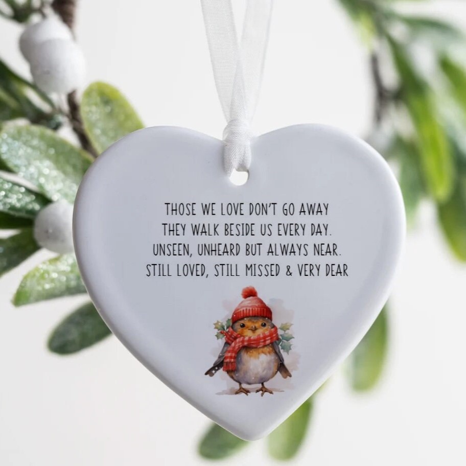 Christmas Ceramic Ornament, Those We Love, Remembrance Christmas Gift