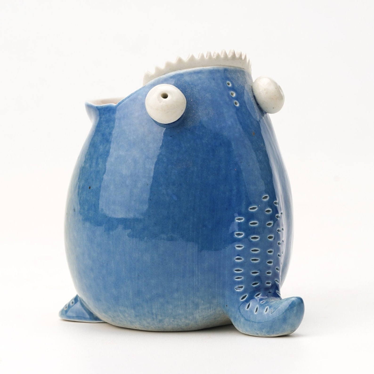 Ceramic Handmade Monster Pencil Holder
