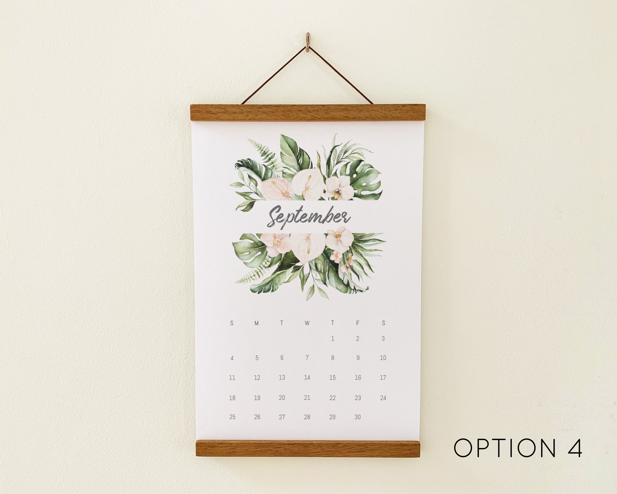 ❤Hot Sale 50% Off❤Beautiful Flowers Yearly Calendar 2024, Wall Calendar, Annual Calendar