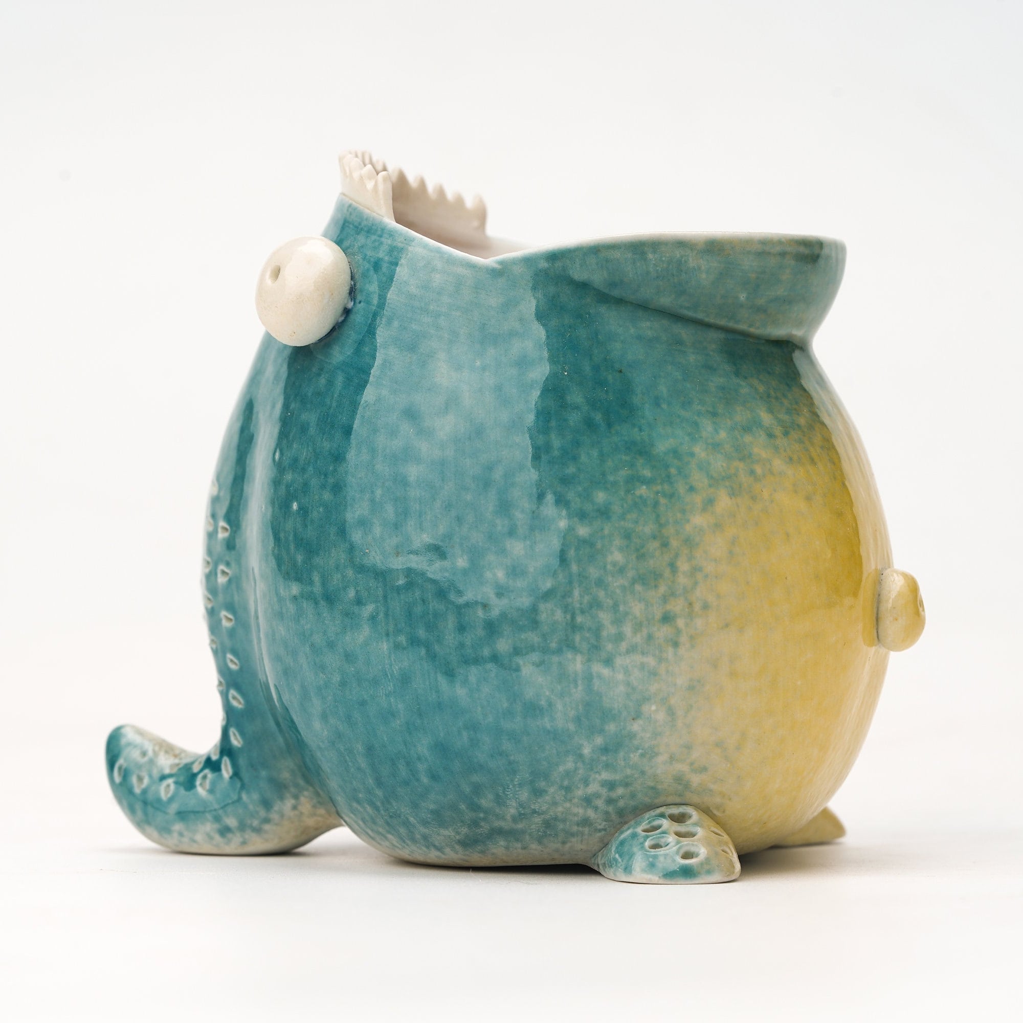 Ceramic Handmade Monster Pencil Holder