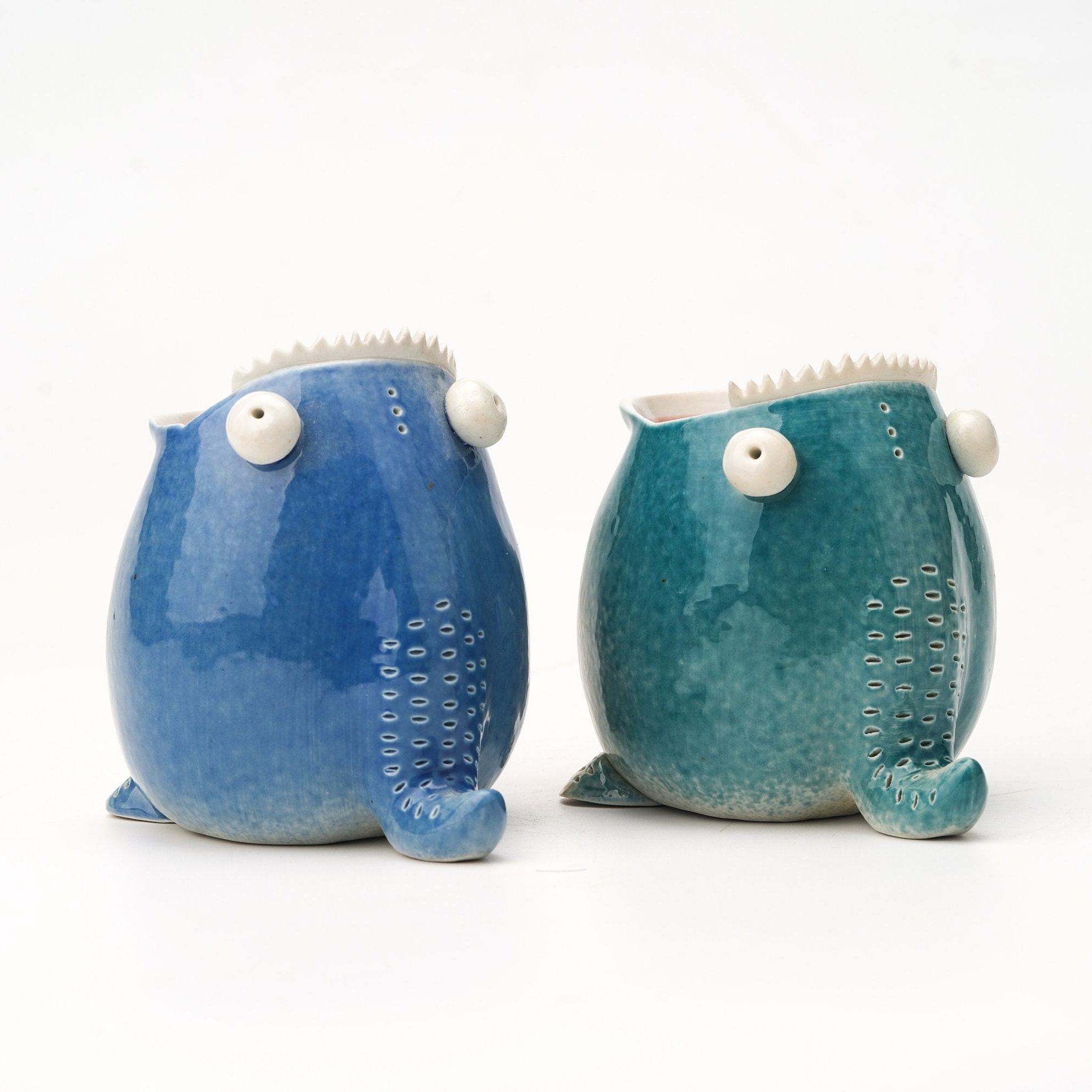 Ceramic Handmade Monster Pencil Holder