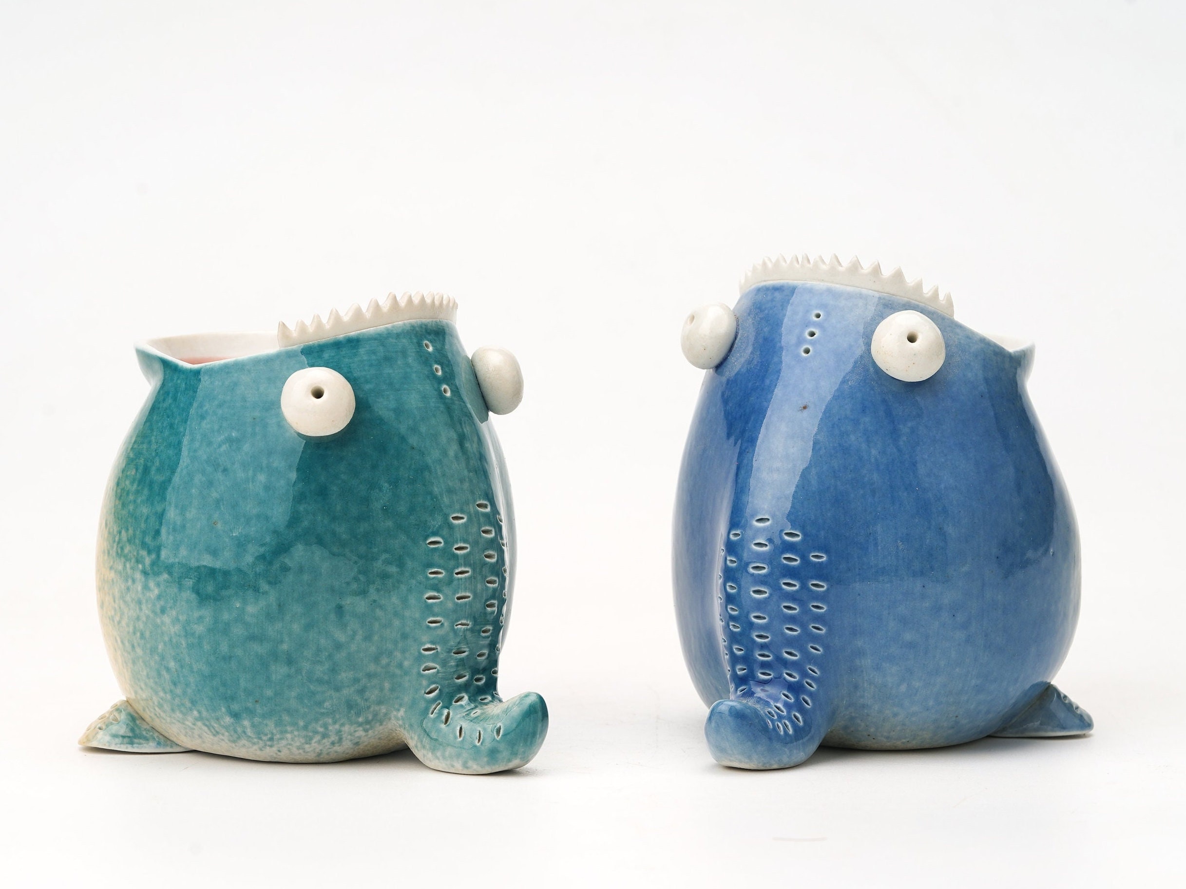 Ceramic Handmade Monster Pencil Holder