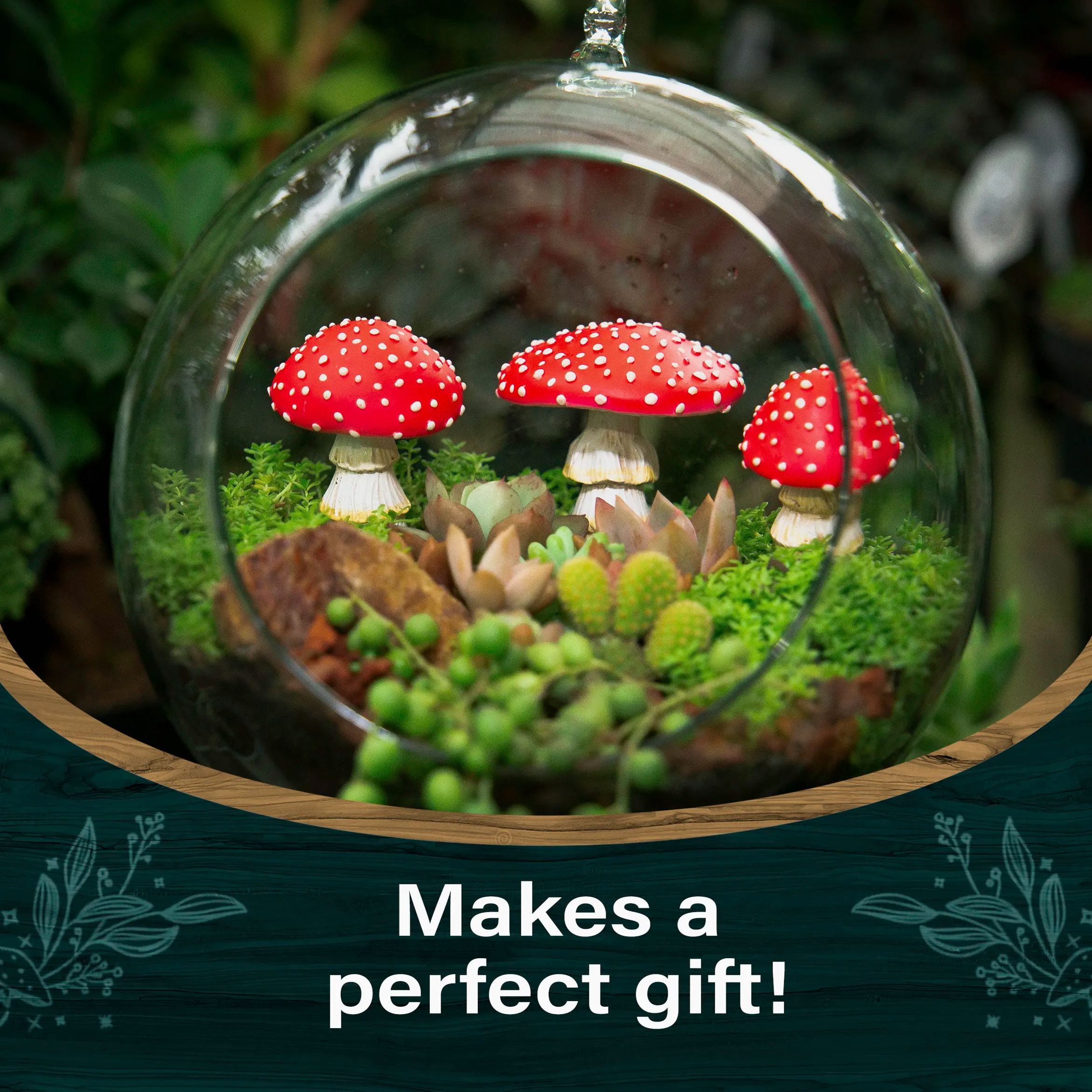 Glow in the Dark Mushroom Garden Decor