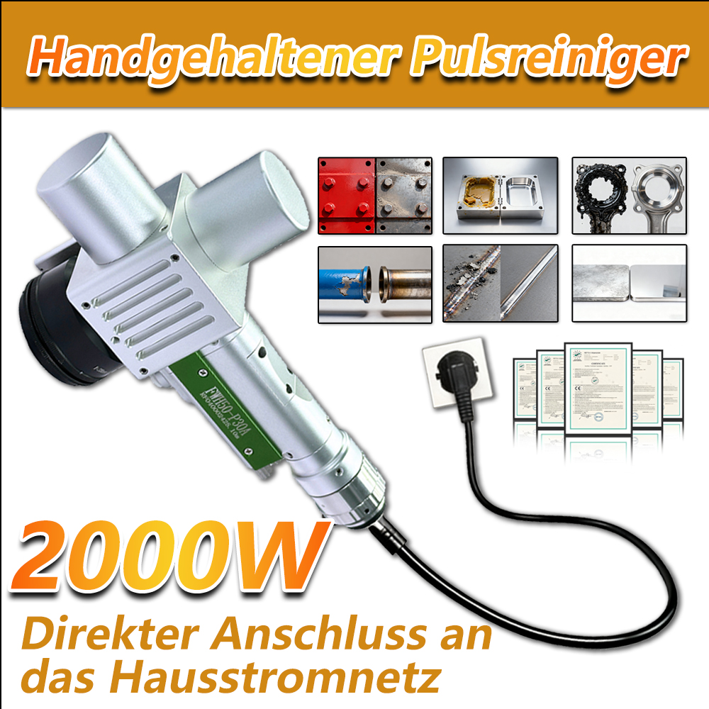 FWH50-P30A Handheld Puls-Laserreinigungskopf | 11 Reinigungsmodi