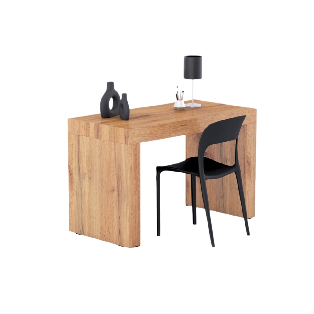 Bureau en bois de chêne pour espace de travail - 150 x 75 x 75-homvivo