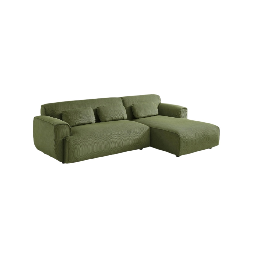 Canapé d'angle en tissu pour salon - 220 x 90 x 80-homvivo