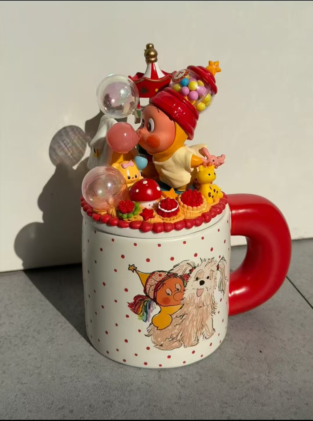 Custom DIY Cream Glue Mug - Popular Doll Style