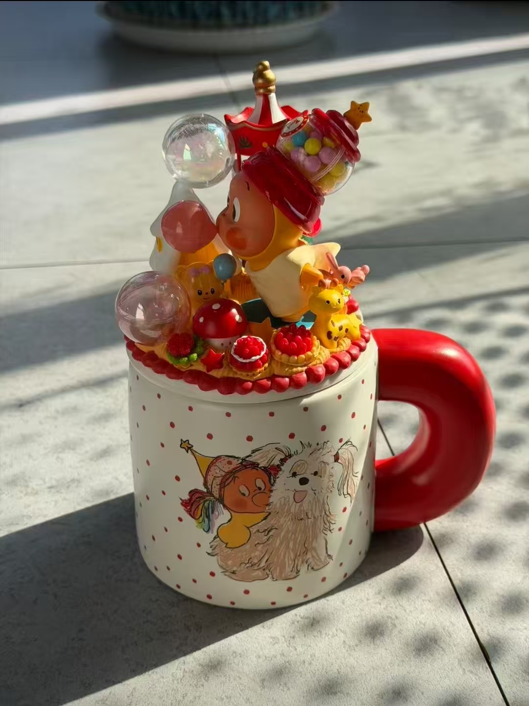 Custom DIY Cream Glue Mug - Popular Doll Style