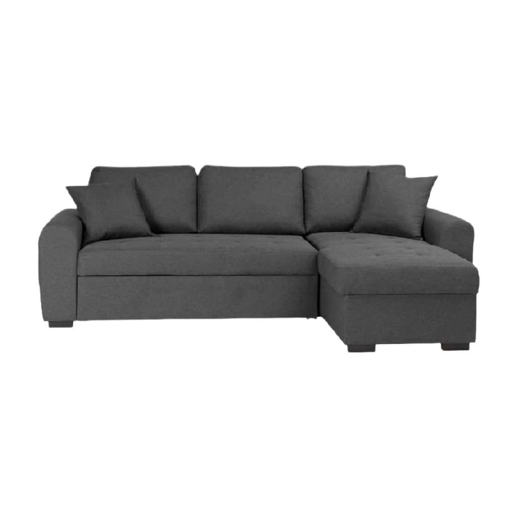 Canapé d'angle convertible pour salon en tissu - 230 x 150 x 85-casanerova.com