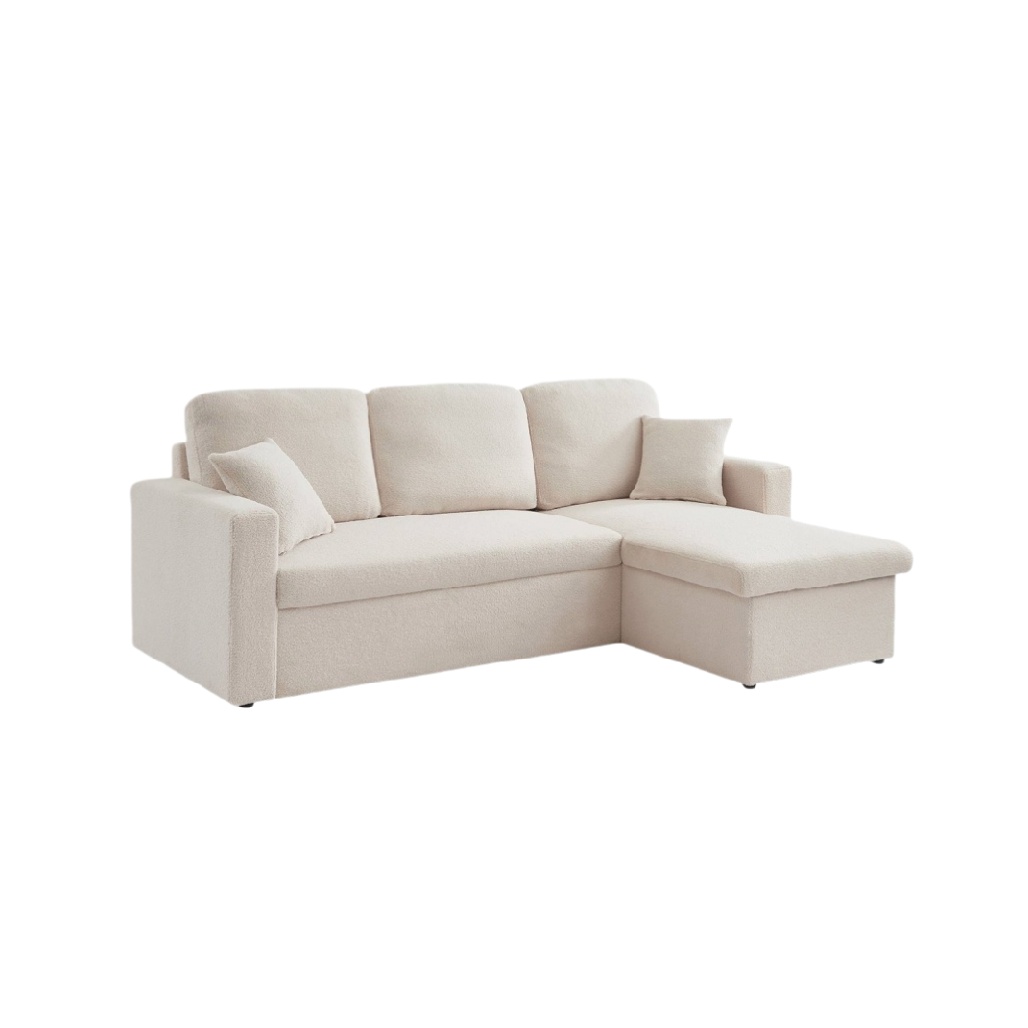 Canapé d'angle en tissu pour salon - 160 x 90 x 80-casavelinor