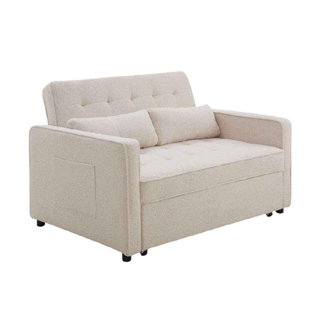 Canapé convertible pour salon en tissu - 150 x 80 x 75-casavelinor.com