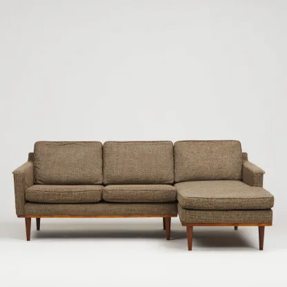 Sofá rinconero tela 262x159x84 cm marrón diseño moderno para sala de estar-Nestupyard