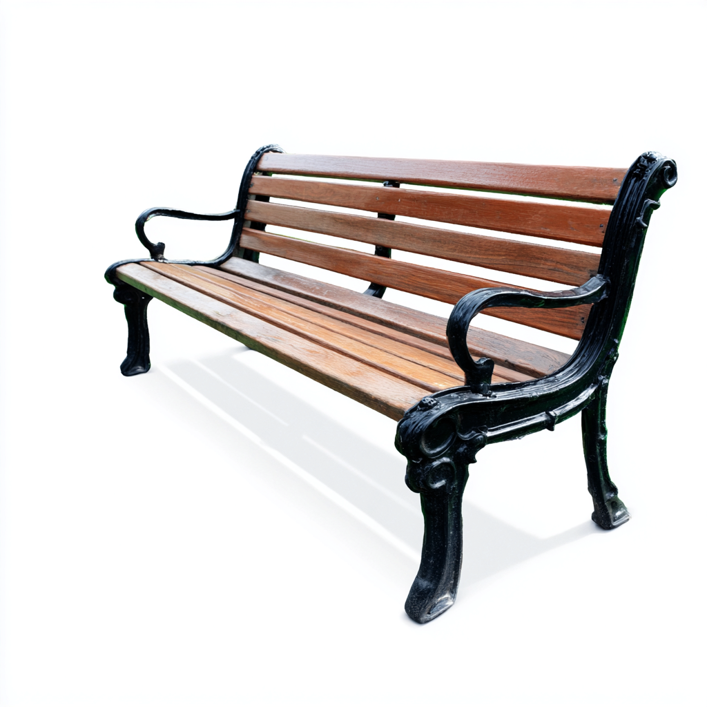 Banco de jardín madera metal 150x60x88 cm - marrón - negro - estilo clásico adecuado para exteriores y jardín-Nestupyard