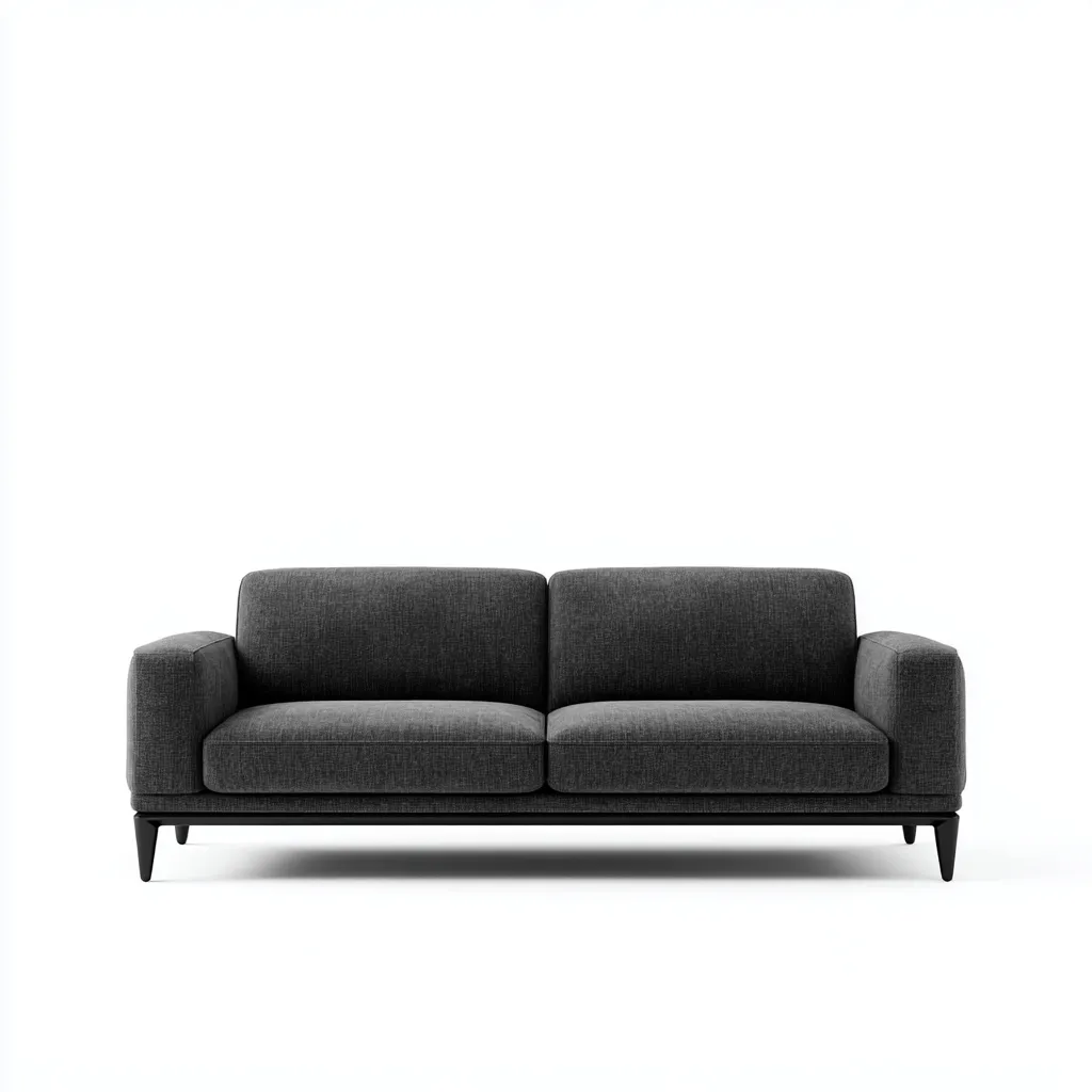 Sofá de 2 plazas tela 164x89x87 cm - gris oscuro - diseño moderno para salón-Nestupyard