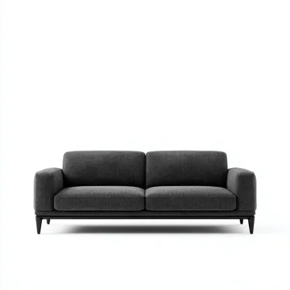 Sofá de 2 plazas tela 164x89x87 cm - gris oscuro - diseño moderno para salón-Nestupyard